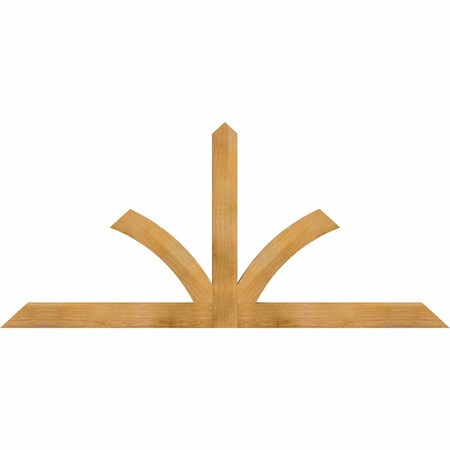 Ekena Millwork Richland Rough Sawn Timber Gable Bracket, Western Red Cedar, 72"W x 33"H x 2"D x 4"F, 11/12 Pitch GBW072X33X0204RIC00RWR